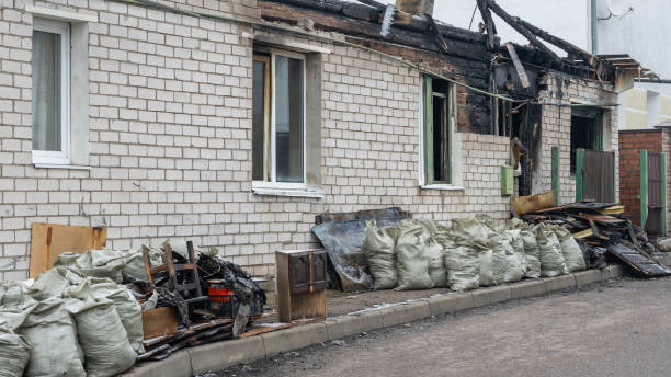 Professional Fire Damage Removal technician working in Frederic, WI